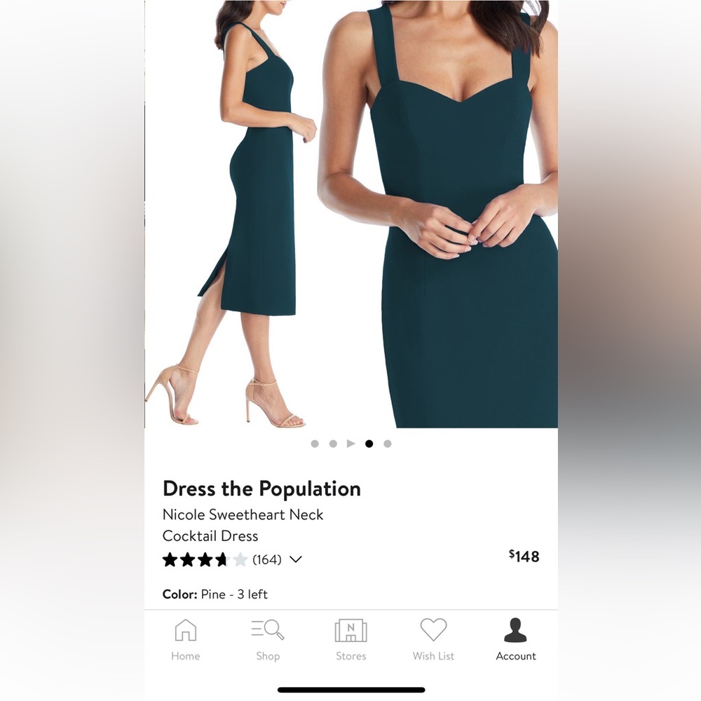 Dress the Population Nicole cocktail dress